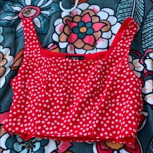 shein red tank top